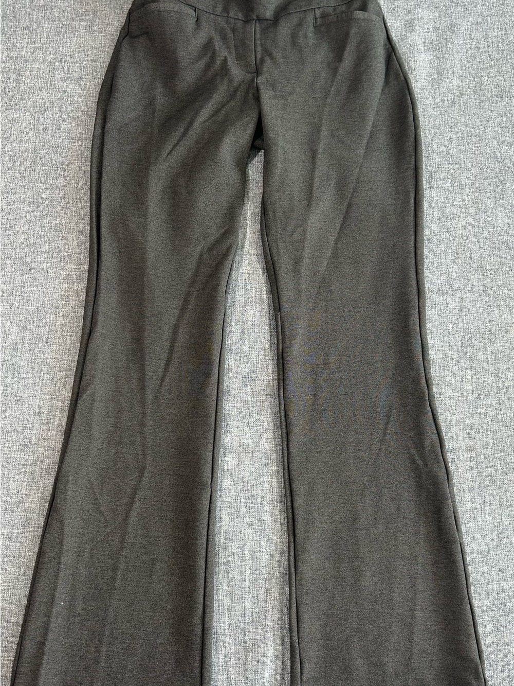 Express Columnist Boot High-Rise Pants in Charcoal Gray